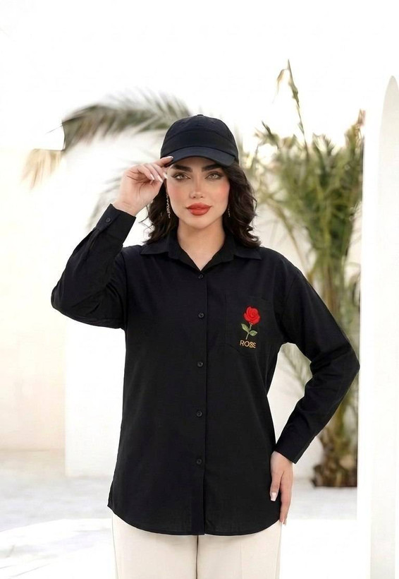 شومیز مانتویی رز